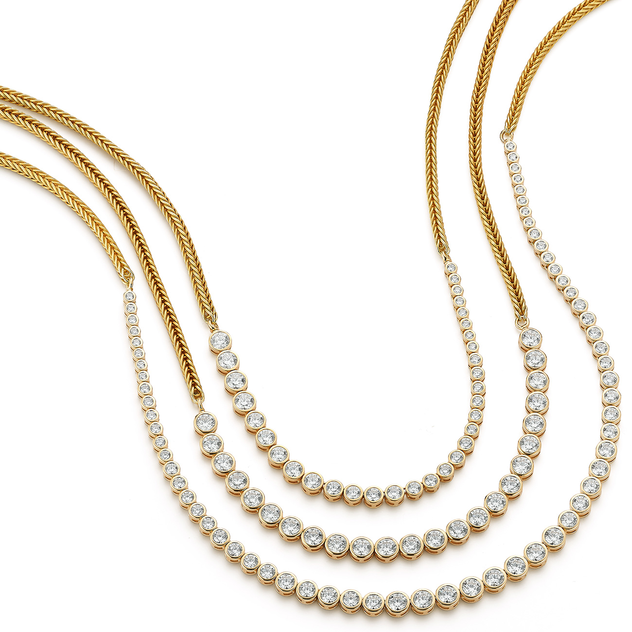 Renna three diamond necklaces