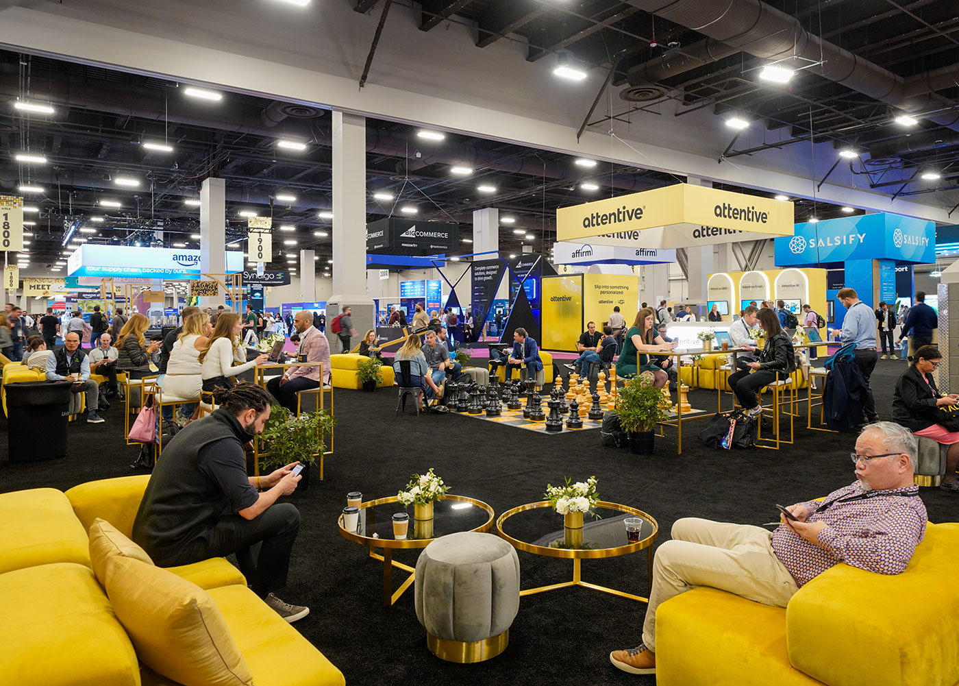 Shoptalk networking and relaxing