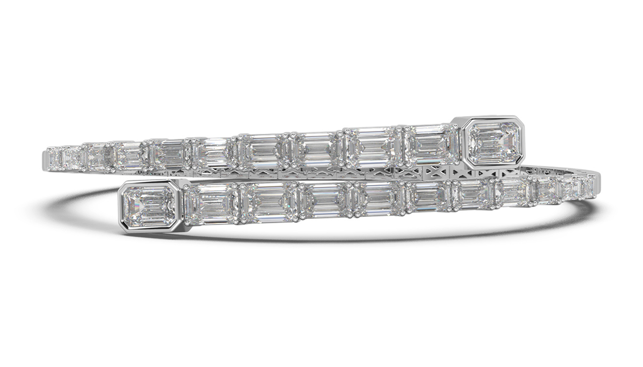 Solo for Diamonds lab grown diamond wrap bracelet