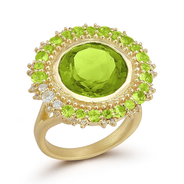 Tanya Farah Etruscan peridot ring Tanya Farah Etruscan peridot ring