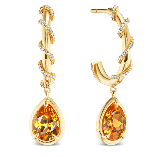 Vanessa Fernandez mandarin garnet earrings Vanessa Fernandez mandarin garnet earrings