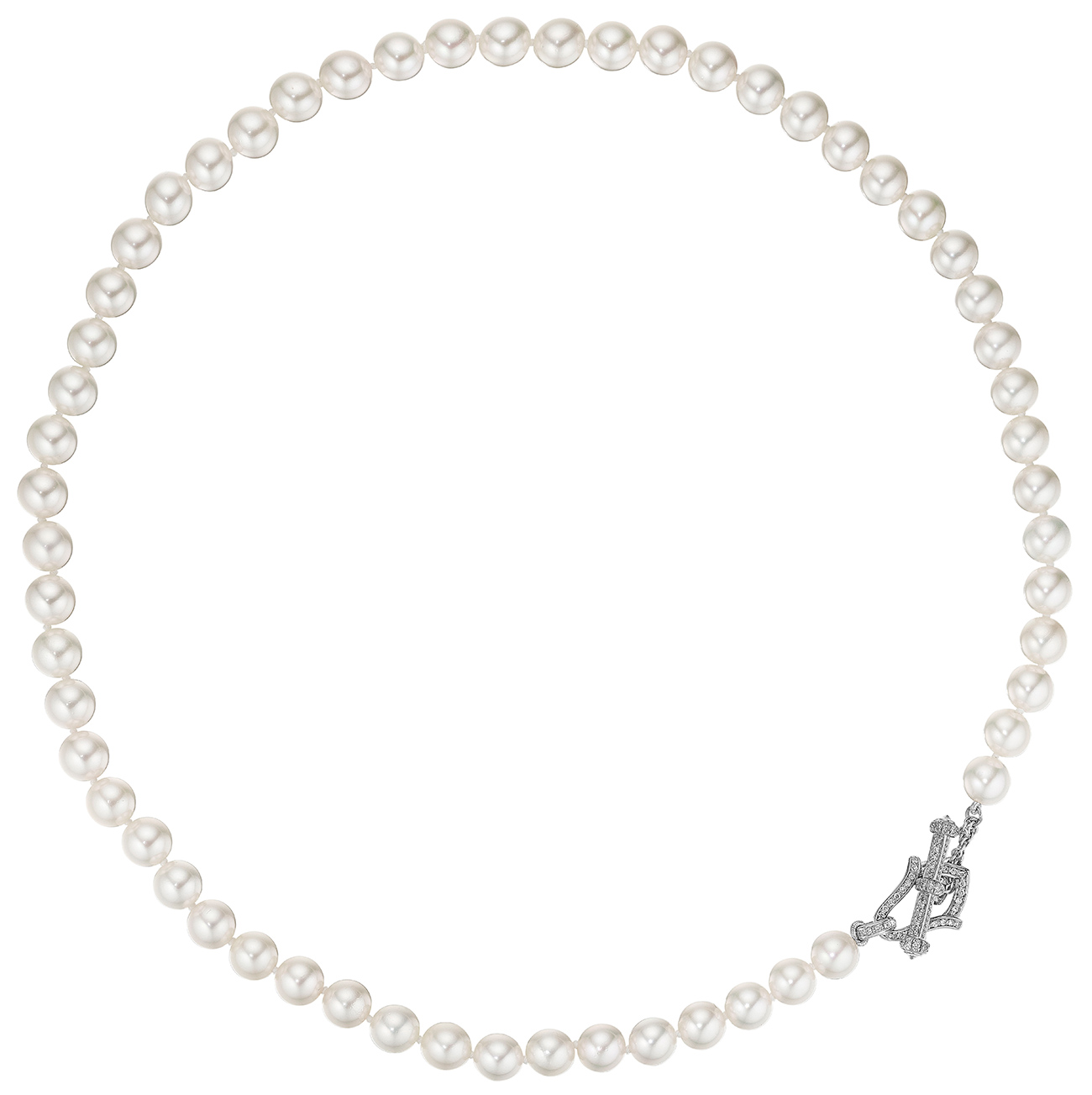 Verragio pearl tennis necklace