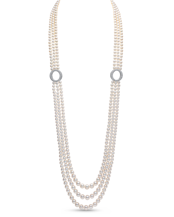 Yoko London 3 strand necklace