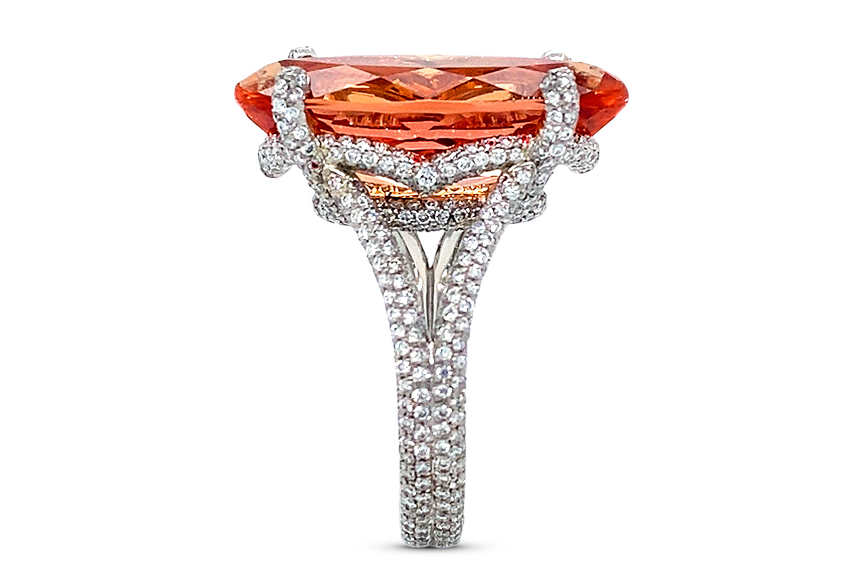 Best Statement Piece Ricardo Basta inside outside upside down imperial topaz ring