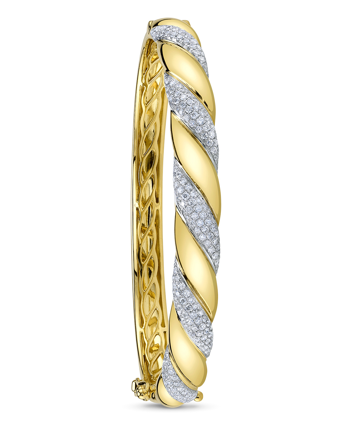 Diamond Jewelry Shy diamond twist croissant bangle