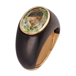 Gayan Jaipur ebony wood ring