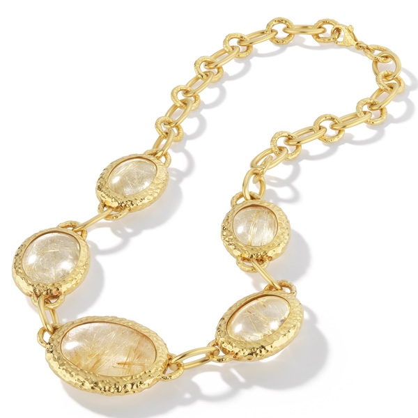 Karin Jamieson rutilated quartz necklace