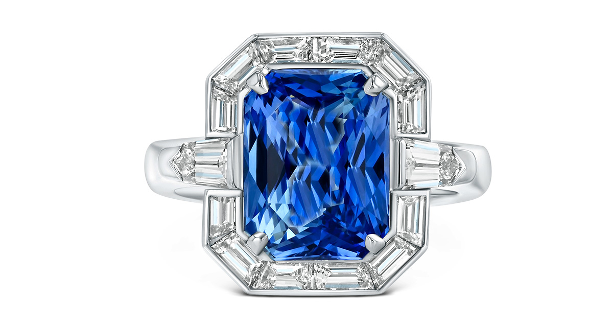Platinum Jewelry AG Gems platinum lagoon of eternity sri lanka blue sapphire ring