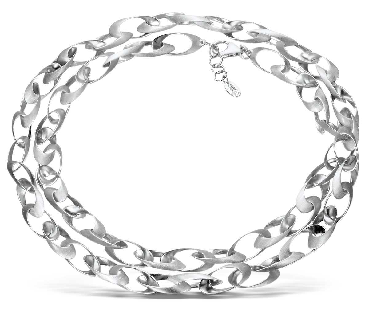 Silver Jewelry Jorge Revilla nova necklace in matte sterling silver