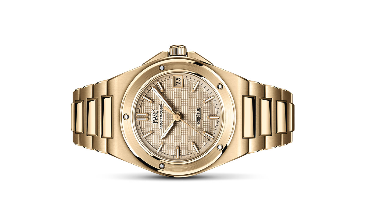 IWC ingeniur automatic rose gold watch