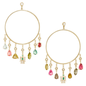 Jacquie Aiche tourmaline shaker hoops