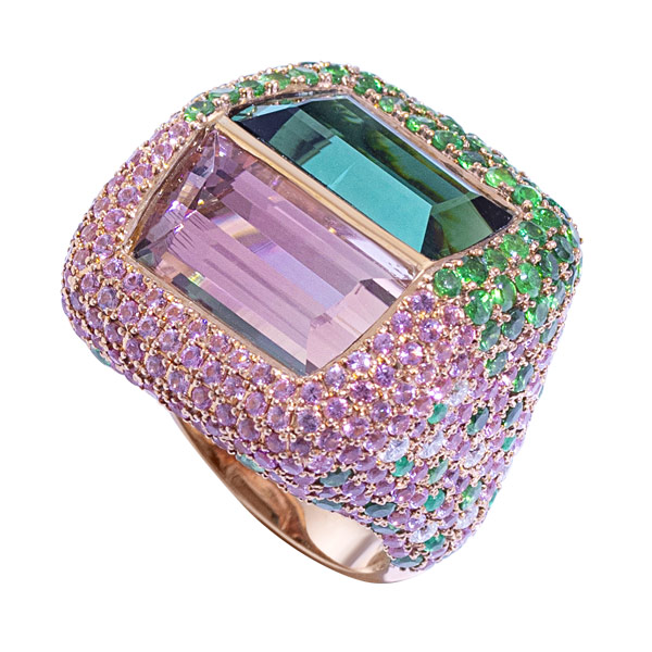 Zome Vara tourmaline ring