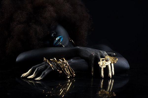 Douriean Fletcher wearable art at MAD museum NYCJW