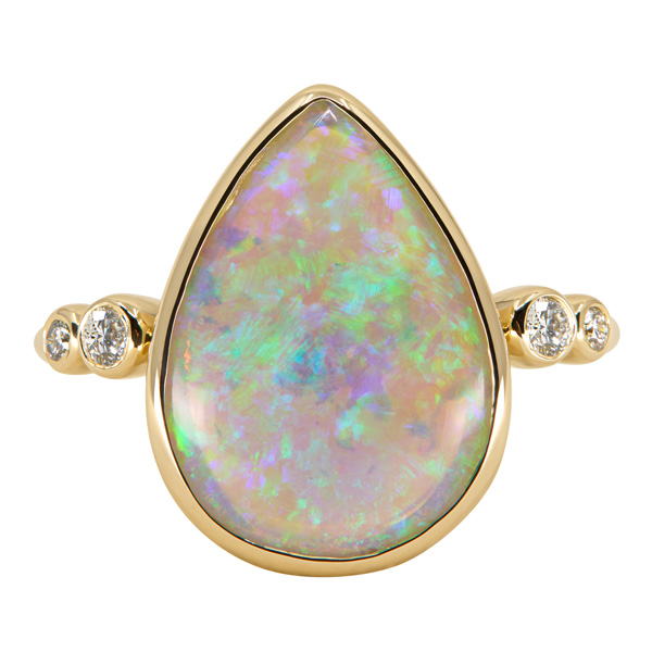 Fade to Black opal ring