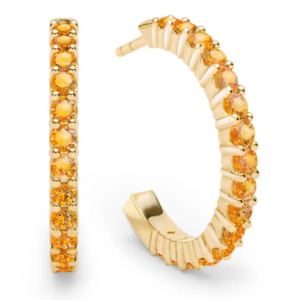 Haverhill citrine hoops NYCJW