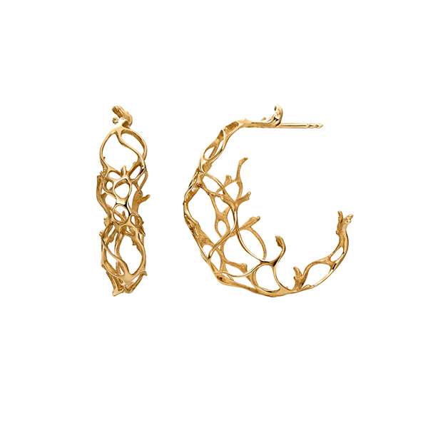 Incador Coral Hoop Earrings
