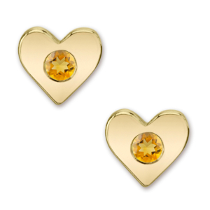 The Fete birthstone Citrine stud earrings