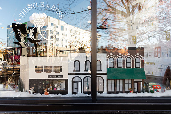 Thistle Bess holiday window