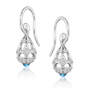 Verragio blue topaz earrings