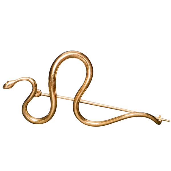 Ellinas treasures snake brooch