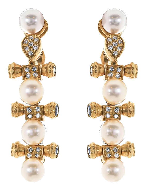 FFRV pearl drop earrings