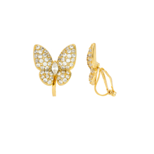 Gold Trip butterfly earrings