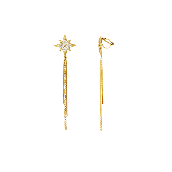 Gold Trip star earrings