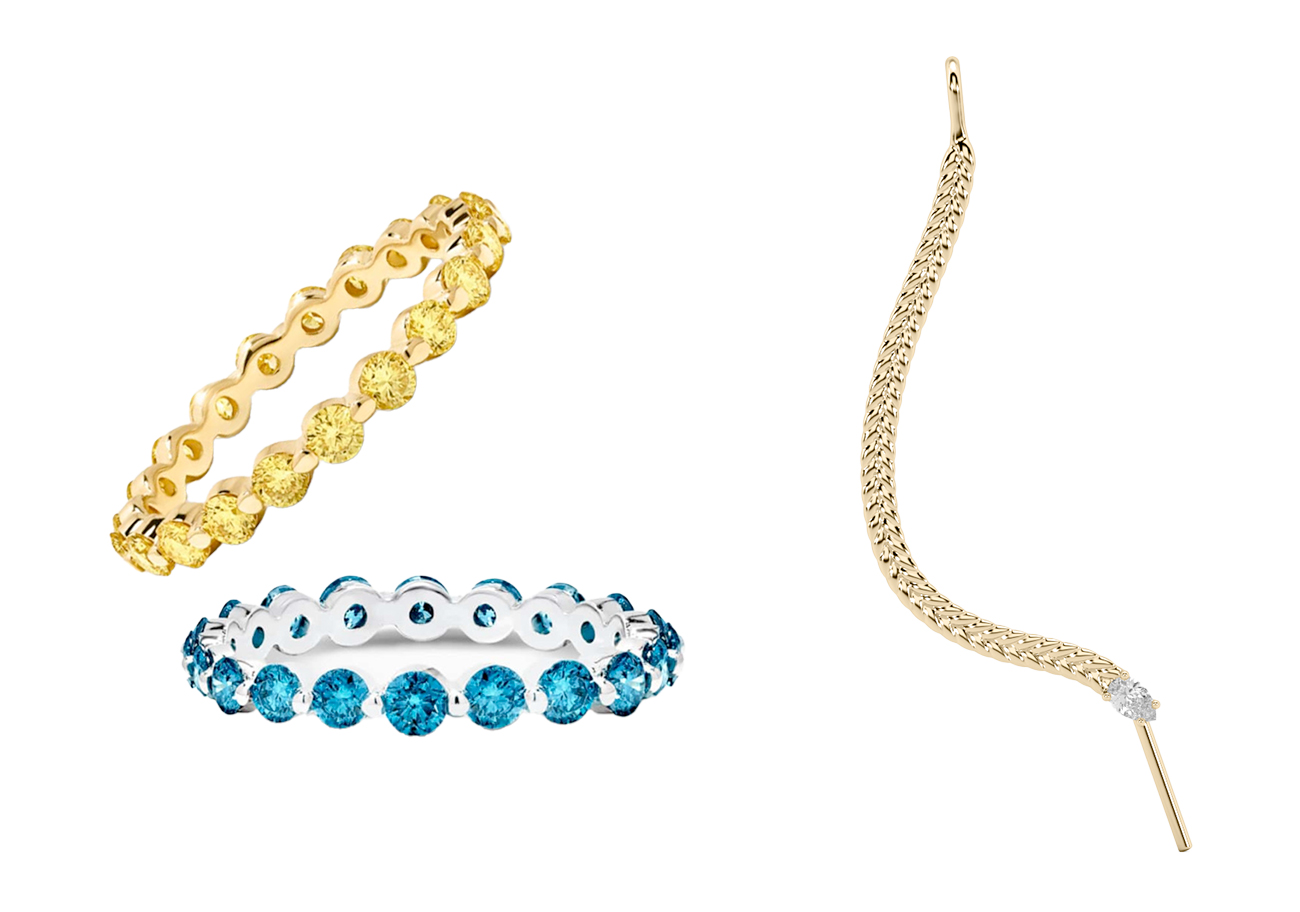 Solo for diamonds lab grown rings and earring