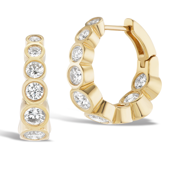 Studio Mullins Tibi diamond huggies