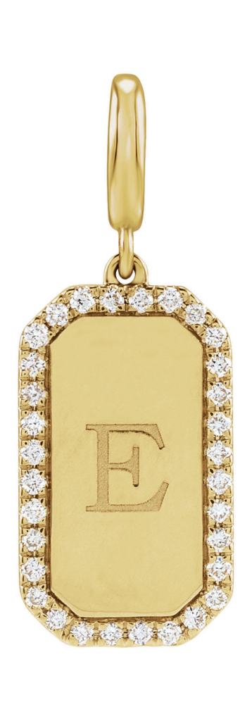 Stuller dog tag charm Stuller dog tag charm