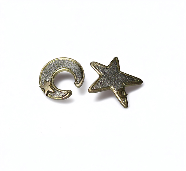 moon star platinum earrings white Saskia Shutt moon star platinum earrings white Saskia Shutt
