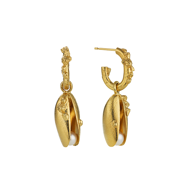 Alex Monroe Pearl Earrings