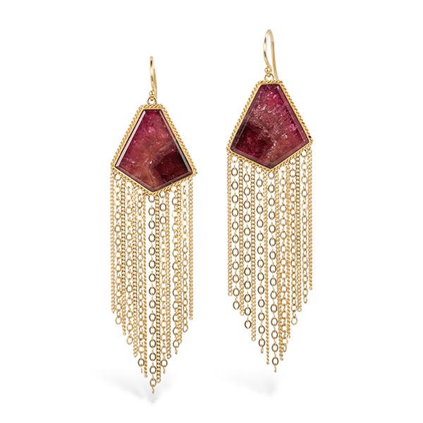Amali tourmaline tassel earrings Amali tourmaline tassel earrings