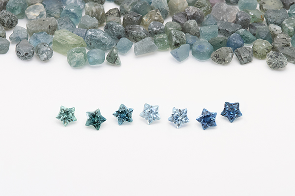 Columbia Gem House faceted star Montana sapphires Columbia Gem House faceted star Montana sapphires
