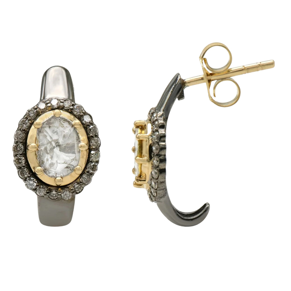 Duniya Tara halo stud earrings