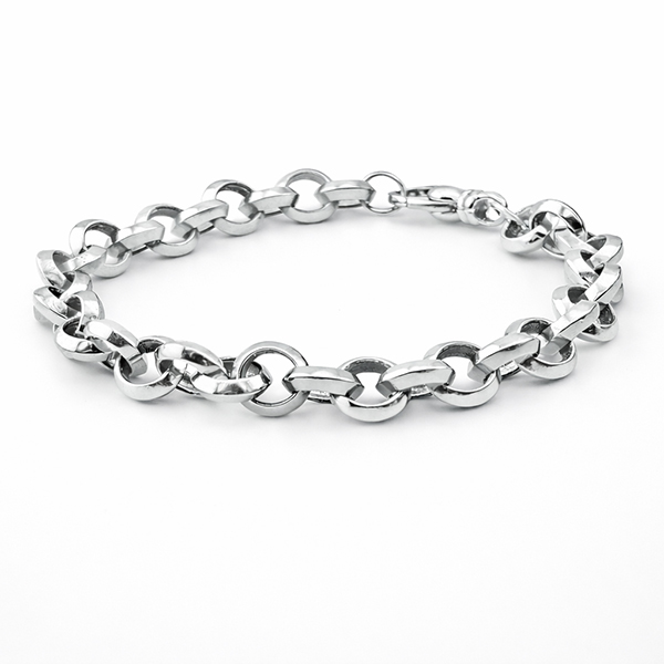 Gold and Smoke platinum chain bracelet