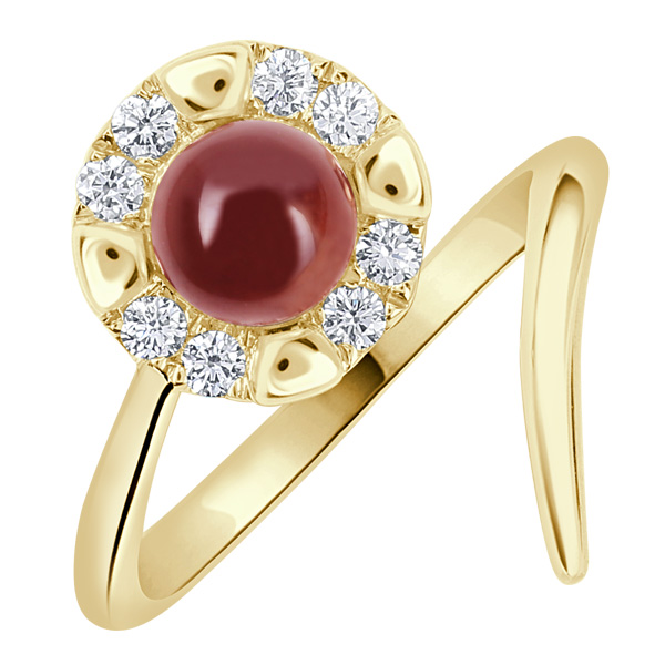 La Marquise Orchid garnet ring La Marquise Orchid garnet ring