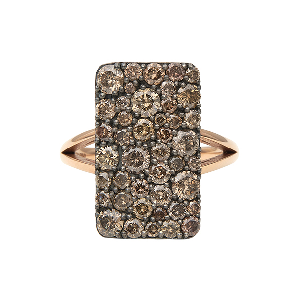 Manuks Workshop Brown Diamond ring