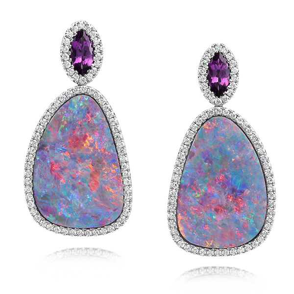 Parle earrings at AGTA