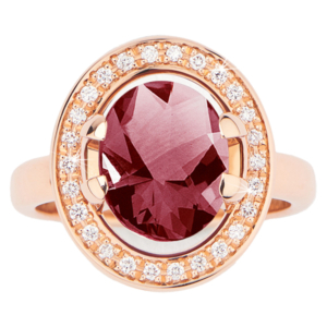 Poiray Rhodolite Garnet ring