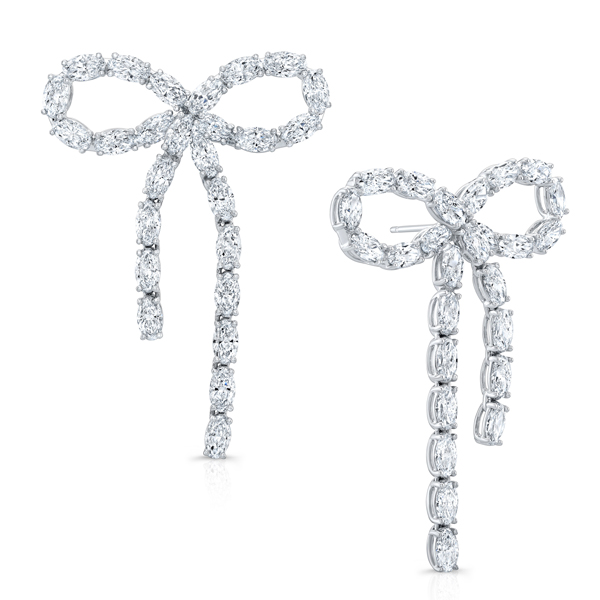 Rahaminov Moval bow earrings