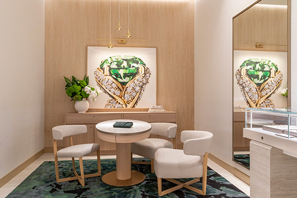 Brilliant Earth Beverly Hills flagship VIP room