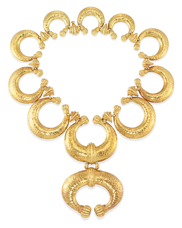 David Webb crescent necklace