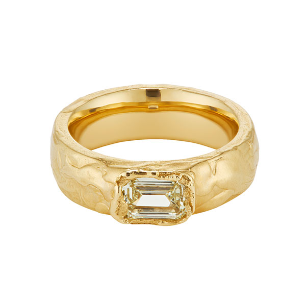 Ellis Mhairi Cameron lemon diamond ring