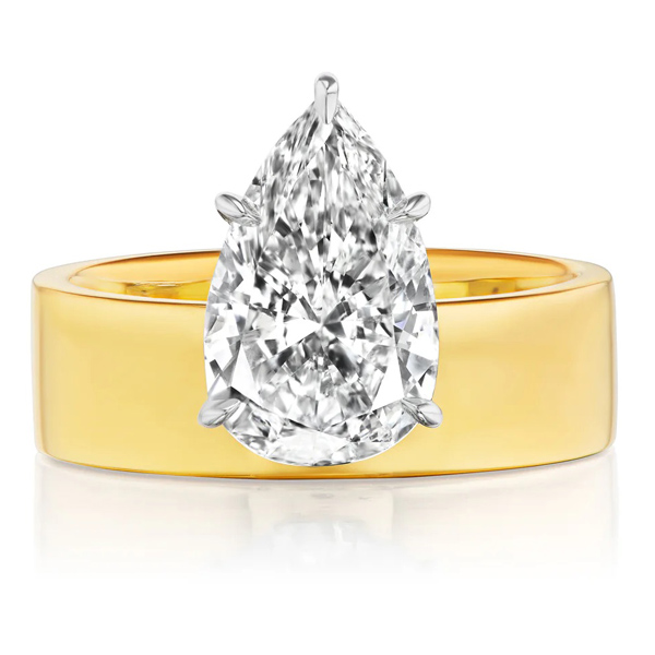 Lauren Addison pear diamond ring