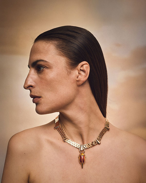 Lito scarab necklace