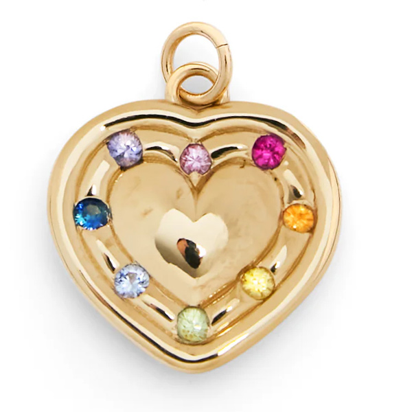 Ruth NY Puffy heart charm