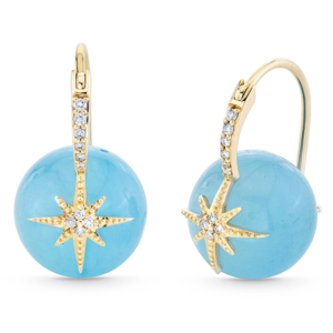 Sydney Evan aqua earrings