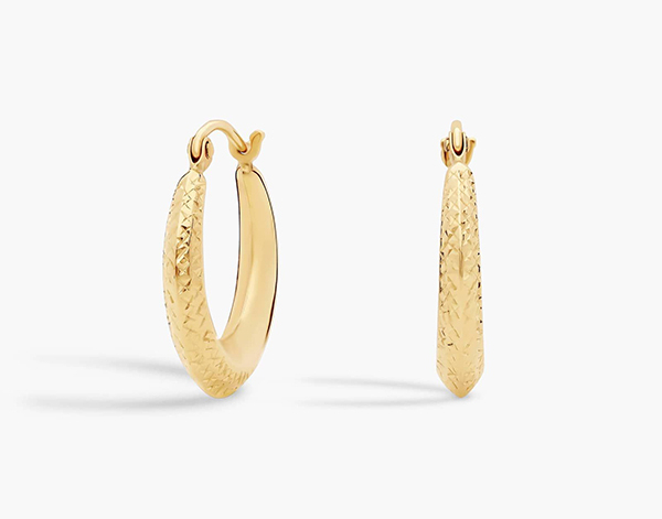 Blue Nile hoop earrings