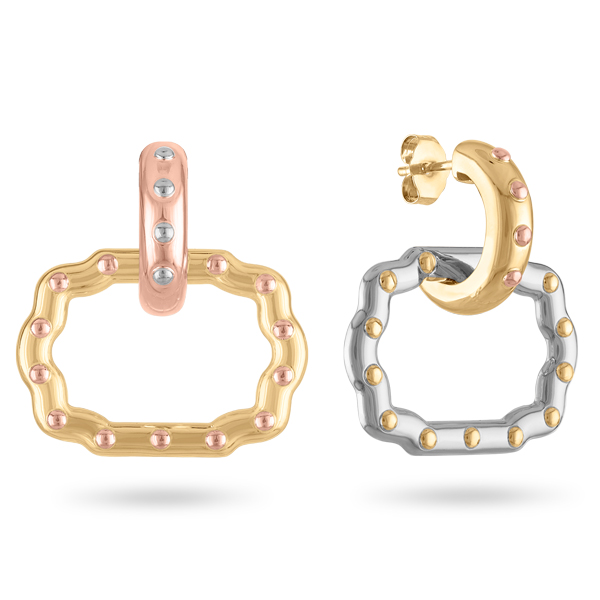 Hine Buckle rivet earrings